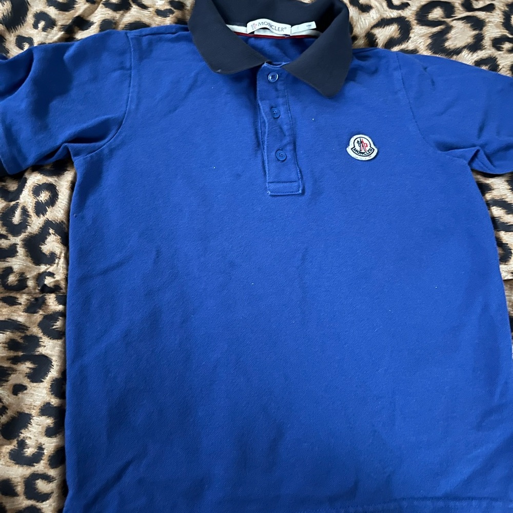 Blue Moncler shirt size 8